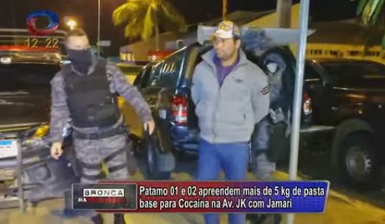 Morador de Juína é preso com mais de 05 kg de pasta base de cocaína em RO