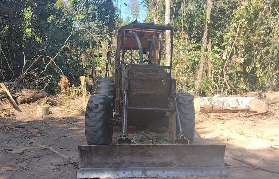 Batalhão ambiental apreende maquinários durante operação em Juara