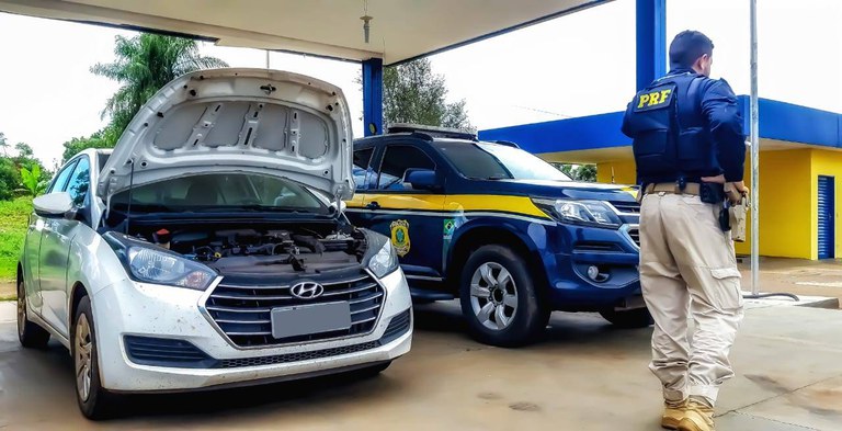 PRF recupera em Campo Grande (MS) veículo roubado no Mato Grosso