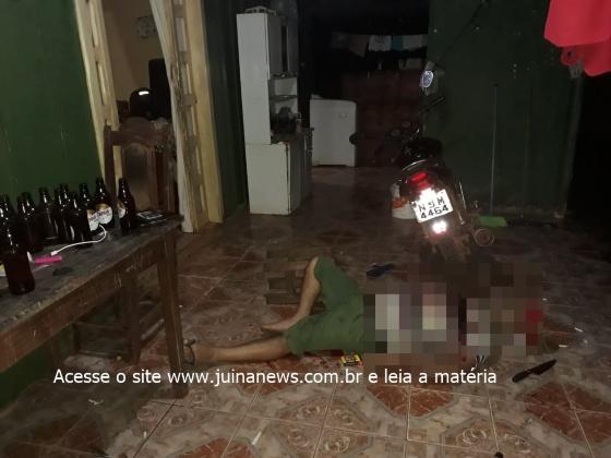 Mulher mata o marido com 10 facadas após ele ameaçar de morte enteada grávida em Aripuanã