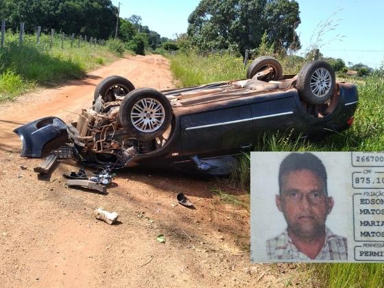 Homem de 46 anos tem braço arrancado na altura do ombro em capotamento de carro em Juara