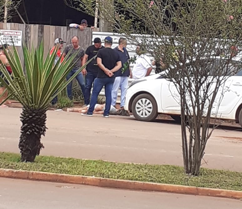 Acidente de trânsito registrado no Centro de Aripuanã