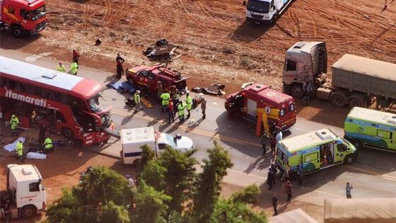 Identificados 8 mortos no acidente entre ônibus e carreta entre Sorriso e Sinop