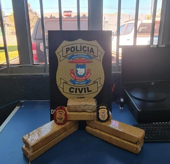 Polícia Civil prende mulher em flagrante com cinco quilos de maconha em Aripuanã