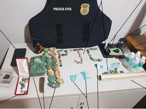 Polícia Civil de Juara tira 04 traficantes de circulação e apreende boa quantidade de drogas.