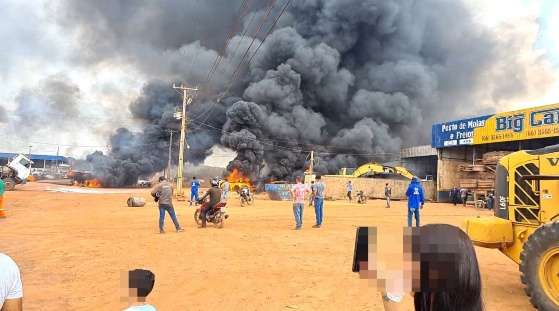 Dono de posto de molas fica gravemente ferido após explosão em tanque de caminhão em Aripuanã; assista