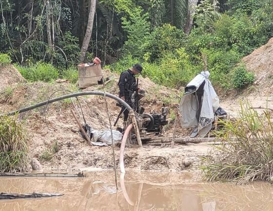 Sema-MT e Bope desarticulam quatro garimpos ilegais durante Operação Amazônia em Aripuanã