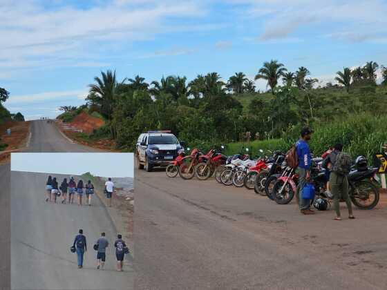 Operação da Polícia Militar prende suspeitos e apreende 13 motos utilizadas em manobras perigosas em Colniza