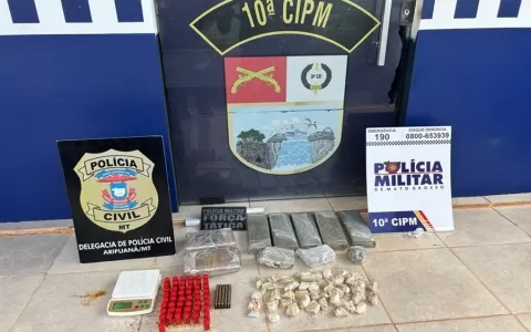 Operação policial em Aripuanã resulta na prisão de casal por tráfico de drogas