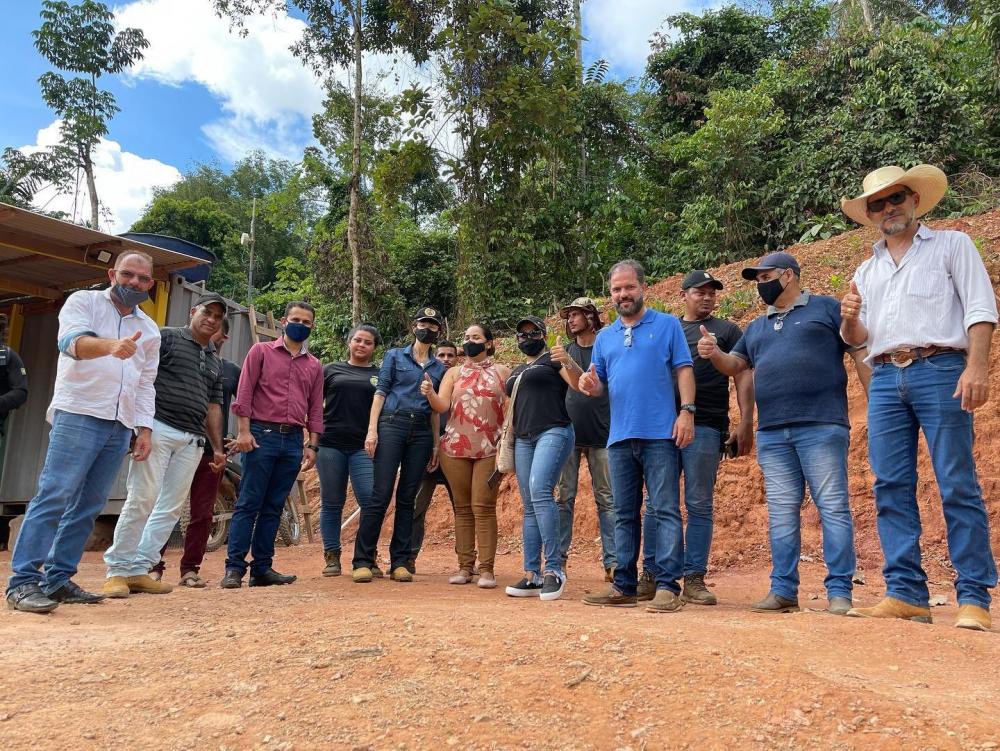 Prefeita e vereadores de Aripuanã fazem visita no Garimpo do Município