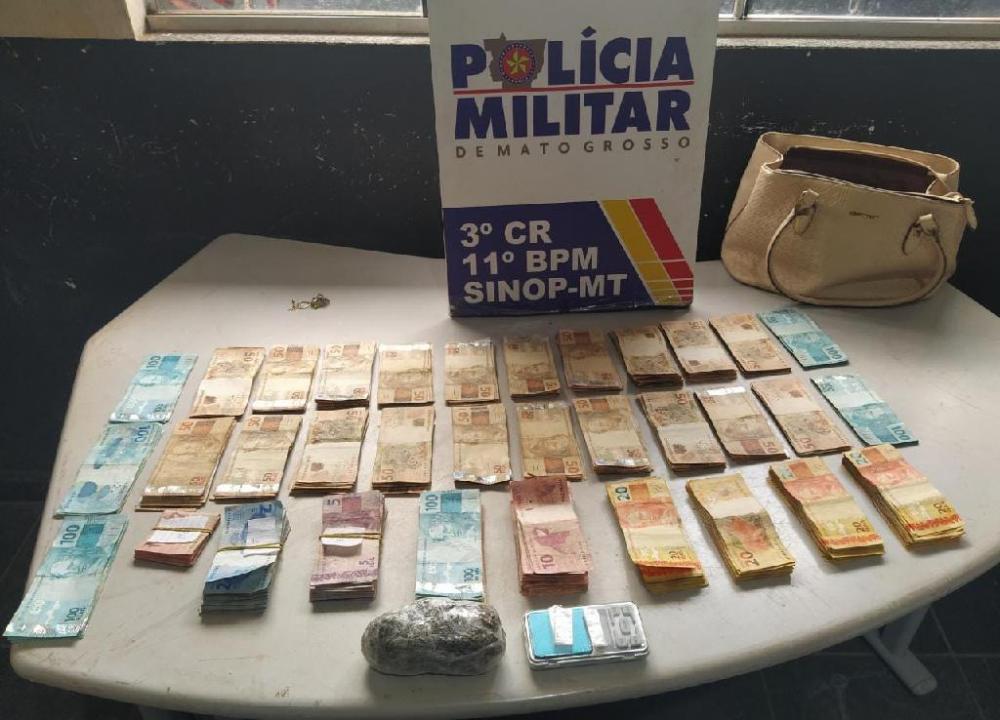 Mulheres são pegas com super maconha e R$ 31 mil em Sinop