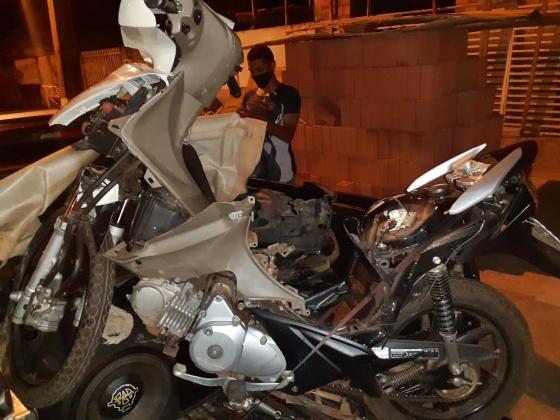 Em Juína, motorista de camionete fura sinal vermelho, atropela jovem de moto e foge sem presta socorro