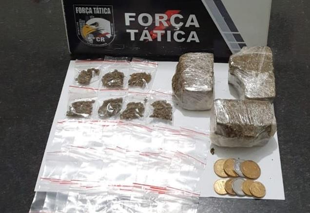 Suspeito dispensa droga, foge a nado, mas é rendido em Barra do Garças