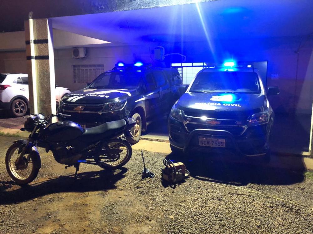 Polícia Civil recupera ferramentas e motocicleta e prende suspeito por furto e receptação