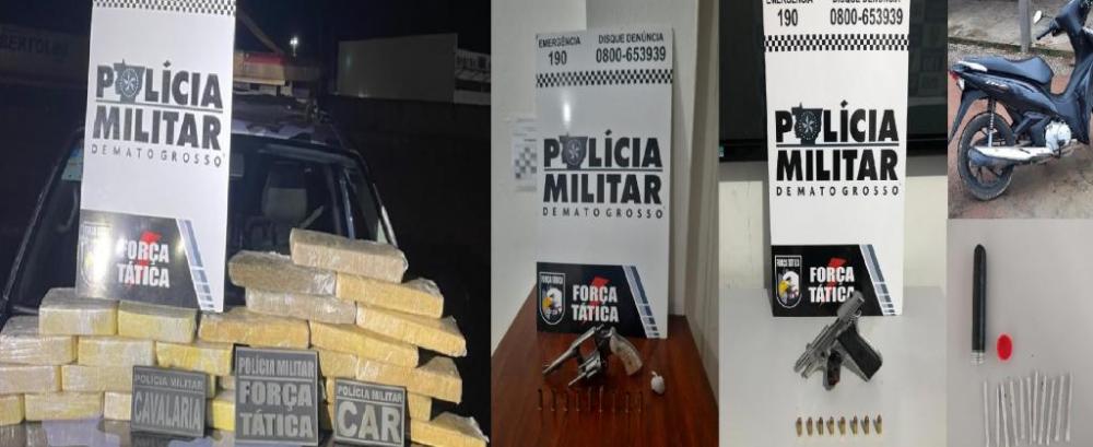 Operação Centauro apreende drogas, armas e recupera veículos no Nortão de MT