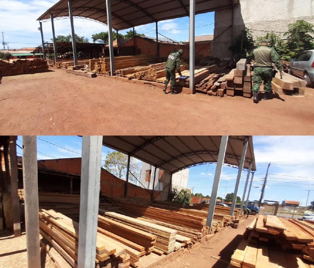 Batalhão Ambiental identifica irregularidades e multa madeireira em R$ 33,3 mil