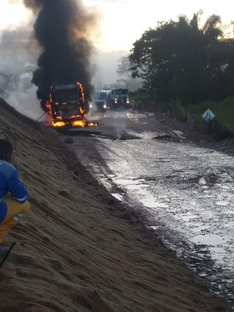 NEXA ESCLARECE INCIDENTE ÓNIBUS PEGOU FOGO ESTRADA PORÂQUE ARIPUANÃ
