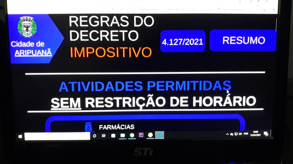 NOVO DECRETO EM ARIPUANÃ MT