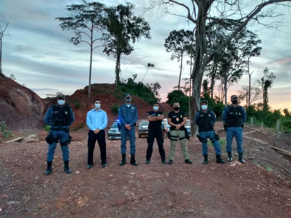 “ATUAÇÃO INTEGRADA DA PM, PJC E MP AO GARIMPO DE ARIPUANÃ”