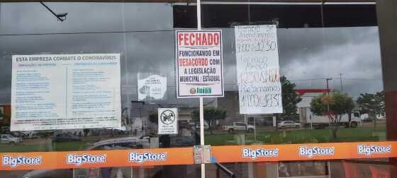 Proprietário da BIG STORE questiona fechamento da empresa em Juína